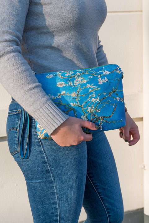 Van gogh almond blossom shoulder bag