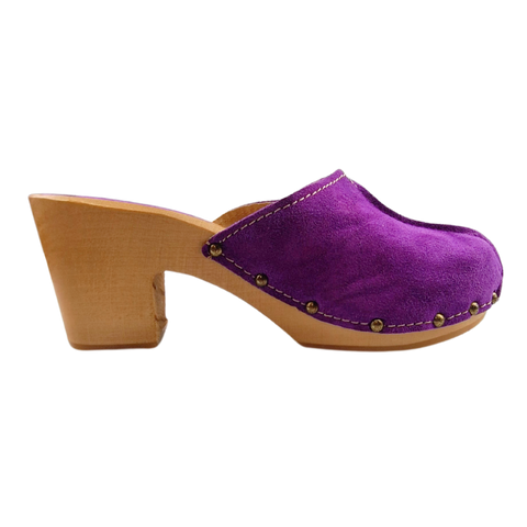 Dina high heel suede purple