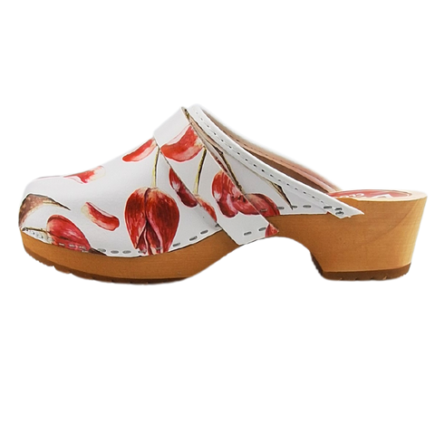 Dina Swedish clogs Red tulip