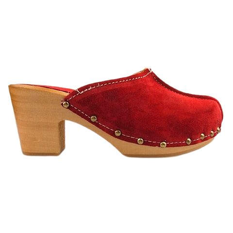 Dina High heel red suede