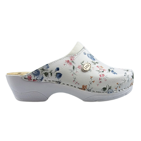 Medical clogs from Ledi by Dina - Flower motif