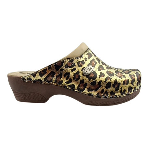 Dina Medical clogs leopard